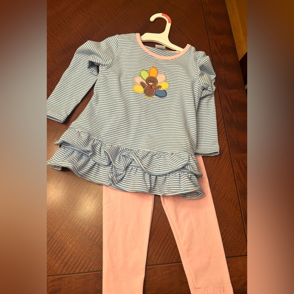 Stitchy Fish Thanksgiving Turkey Outfit-NEVER WORN